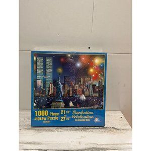 1000 piece jigsaw puzzle Manhattan Celebration by Alexander Chen